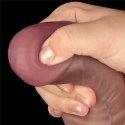 16'' Dual Layered Bendable Silicone Cock XXL(Flesh)