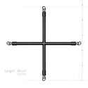 Bedroom Fantasies - Hog Tie Cross Bar
With Cuffs Black
