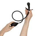 Anal Collection - Inflatable Butt Plug with Pump 8 cm - Black