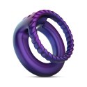 Hueman - Jupiter Vibrating Cock and Ball Ring - Purple