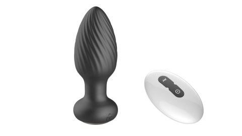 Rotating remote anal plug
