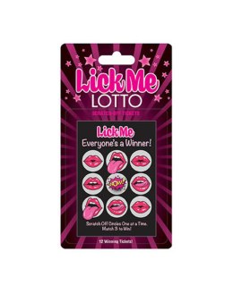 Lick Me Lotto - 12 unique tickets
