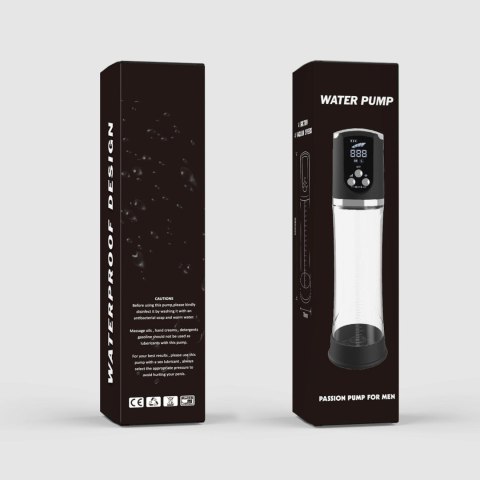 Pompka- PASSION PUMP, PREMIUM RECHARGEABLE AUTOMATIC WATERPROOF LCD PUMP