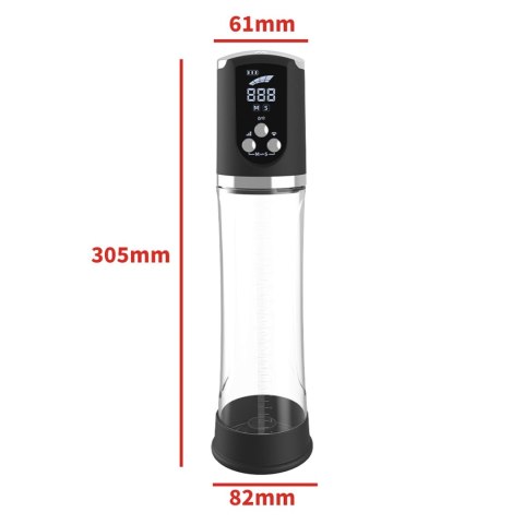 Pompka- PASSION PUMP, PREMIUM RECHARGEABLE AUTOMATIC WATERPROOF LCD PUMP