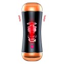 Masturbator-Vibrating Masturbation Cup USB 7 function + Interactive Function / Double Ends