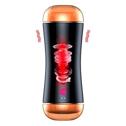 Masturbator-Vibrating Masturbation Cup USB 7 function + Interactive Function / Double Ends