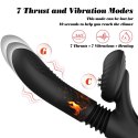 Silicone Vibrator 7 Powerful Modes - Licking,
Thrusting and Heating, Black