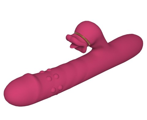 Silicone Vibrator - 7 rotating functions and 7 licking functions