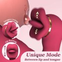 Silicone Vibrator - 7 rotating functions and 7 licking functions