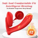 Silicone vibrator 10 vibration modes, Licking, Heating + APP control
