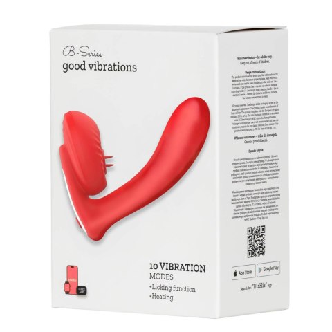 Silicone vibrator 10 vibration modes, Licking, Heating + APP control