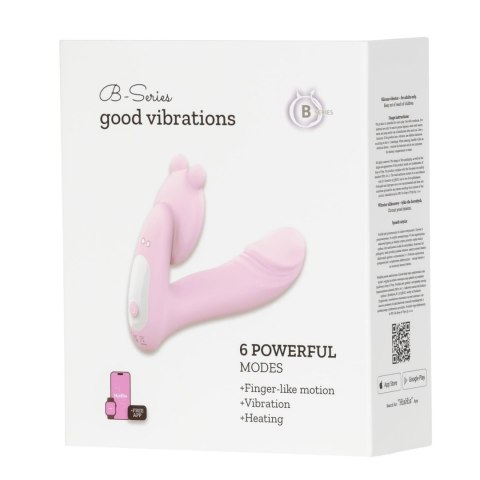 Silicone vibrator 3 speeds, 6 frequencies
Finger function, Heating + APP control