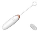 Vibrating Silicone Love EGG USB 7 vibration and thrust functions / Remote control White