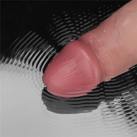 8" Vibrating Sliding Skin Pro II Dual Layer Silicone Dong