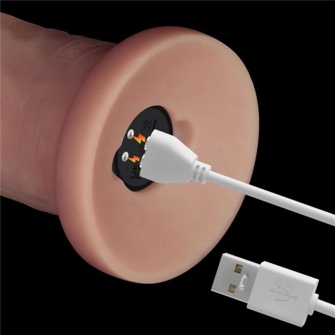 9" Vibrating Sliding Skin Pro II Dual Layer Silicone Dong