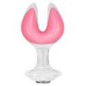 Gemoria Silicone Butt Plug - Dual Crescent (Glow-In-The-Dark)
