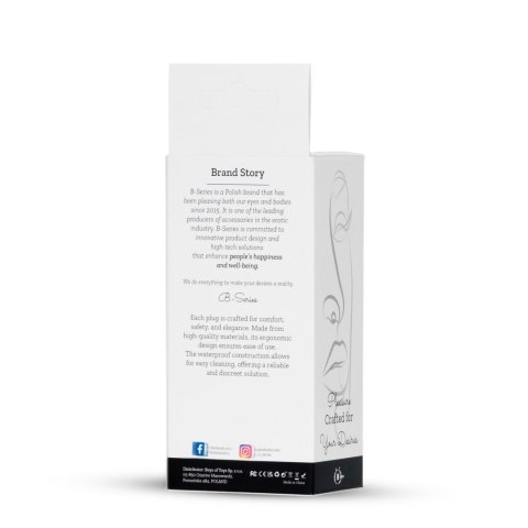 Plug-Jewellery Red Gold PLUG- Dark Blue