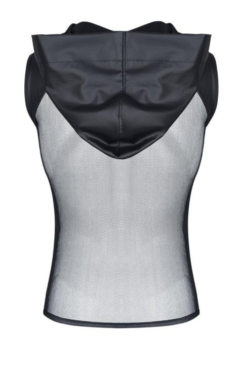 Męski t-shirt bez rękawów z kapturem XL