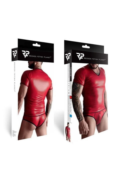 Męski t-shirt z wetlooka w serek S