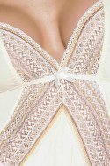 Bielizna-CONNIE CHEMISE cream L/XL - Casmir