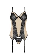 Bielizna-DAISY CORSET beige S/M