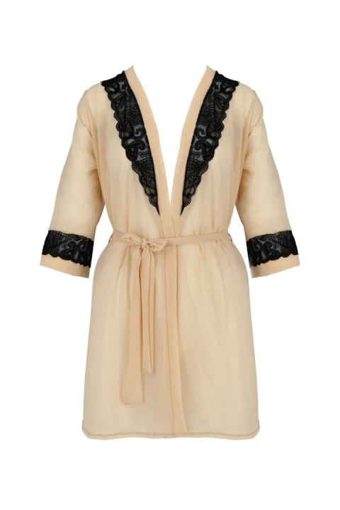 Bielizna-DAISY PEIGNOIR beige L/XL