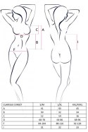Bielizna-CLARISSE CORSET cream XXL/XXXL - Casmir