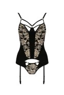 Bielizna-VICTORIA CORSET black XXL/XXXL - Casmir