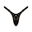 LEATHERETTE HARNESS FABULOUS - ONE SIZE - BLACK GLOSSY