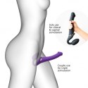 VIBRATING STRAP-ON - L - PURPLE
