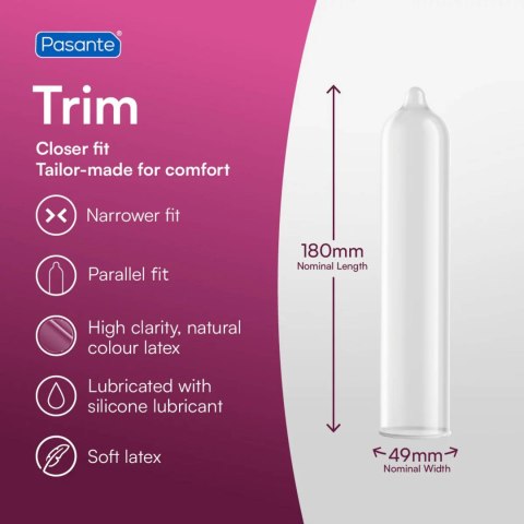 Pasante Trim Condoms 3 pcs