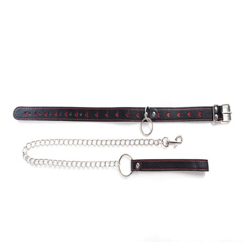 Collar with detachable leash