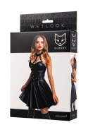 Glossy Marisa, dress, wetlook, black, S