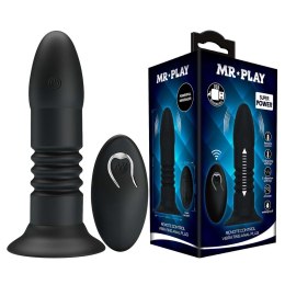 MR PLAY - VIBRATING ANAL PLUG 4 vibrations 4 thrusting Remote Control