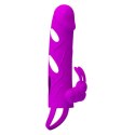 PRETTY LOVE - PENIS SLEEVE WITH BALL STRAP vibration PURPLE