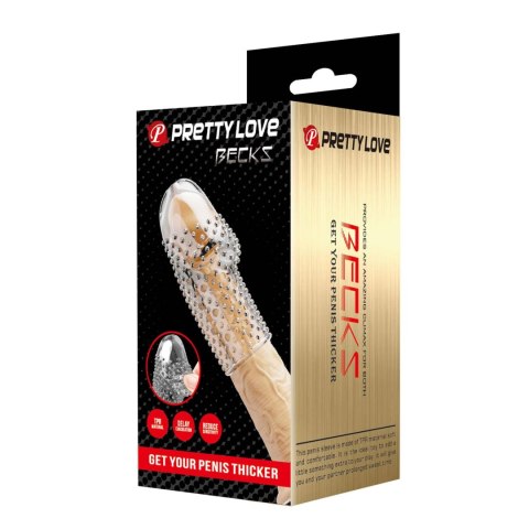 Pretty Love Penis Sleeve - Becks (Clear)