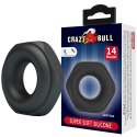 Crazy Bull Jarvius Super Soft Silicone Cock Ring - Black