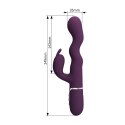 Pretty Love Laursen Dark Purple Waving & Vibrating Rabbit Vibrator