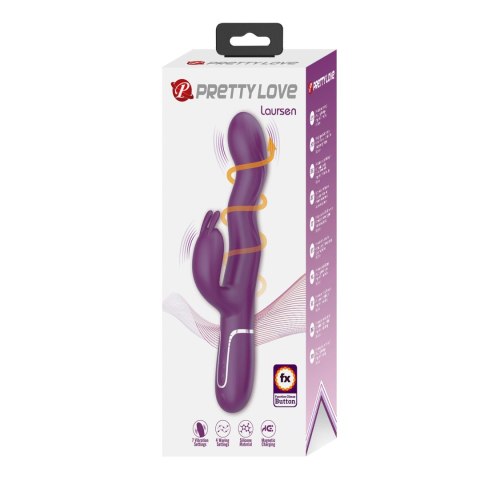 Pretty Love Laursen Dark Purple Waving & Vibrating Rabbit Vibrator