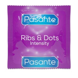 Pasante Ribs & Dots/Intensity Condoms Bulk Packs 144 pcs