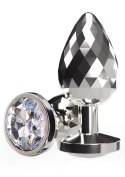 Disco Diamond Plug Large Silver