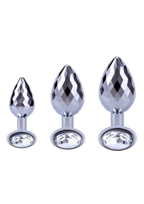 Disco Diamond Plug Large Silver