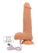 Rotating Beads Vibrating Dildo Light skin tone
