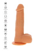 Rotating Beads Vibrating Dildo Light skin tone