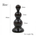 Rocket drill 3,2 inch black anal plug 3,2 inch / 8 cm