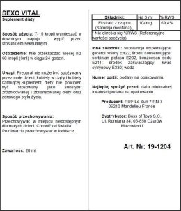 Supl.diety-APHRODICT SEXOVITAL 20 ml