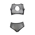 Duo Net Key-Hole Bra Set - One Size