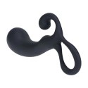 Bulb with Loop Silicone Prostate Massager - L - Black