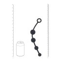 Curved Silicone Anal Beads - Black