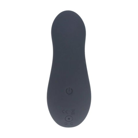 Dual Motor Remote Control Beaded Vibrating Liquid Silicone Prostate Stimulator - Black